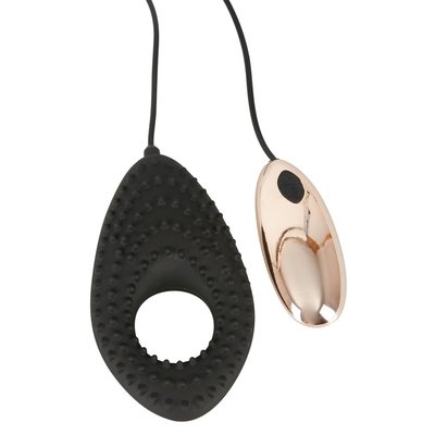 Geribbelde Koppel Cockring en Opleg Vibrator