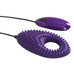 You2Toys Geribbelde Koppel Cockring en Opleg Vibrator