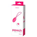 Peach Siliconen Vibratie Ei met Draadloos VeDO Peach Siliconen Vibratie Ei met Draadloos