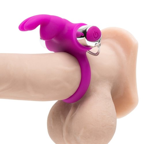 Siliconen Bunny Cockring met Vibratie Draadloos happyrabbit Siliconen Bunny Cockring met Vibratie Draadloos
