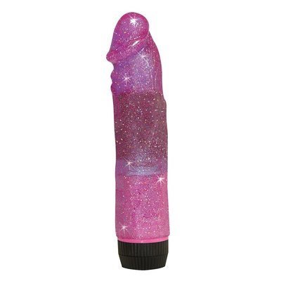 Space Rider Glinsterende Jelly Penis Vibrator