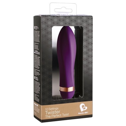 Twister Speciale Vibrator met Facetten Rocks-Off Twister Speciale Vibrator met Facetten