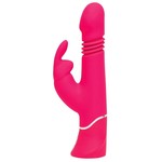 happyrabbit Thrusting Rabbit Vibrator met Stotende Schacht en Krachtige Dubbel Motor 22.7 cm – Roze