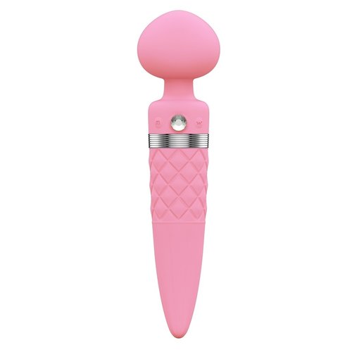 PILLOW TALK Sultry Verwarmde Massage Wand Geribbeld