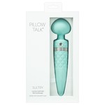 PILLOW TALK Sultry Verwarmde Massage Wand Geribbeld