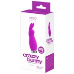 Siliconen Opleg Vibrator met Bunny Oren VeDO Siliconen Opleg Vibrator met Bunny Oren