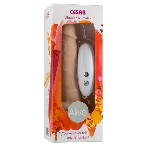 Alive Levendige Balzak Vibrator met Roterende Schacht