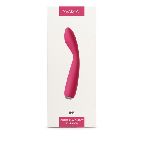 Svakom Iris Vibrator voor G-spot en Clitoris Lichtgebogen