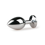 Easytoys Metalen Buttplug met Roze Kristal