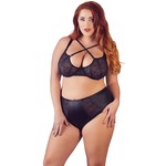 Plus Size Wetlook Kanten Lingerie Set Transparant Cottelli Collection Plus Plus Size Wetlook Kanten Lingerie Set Transparant