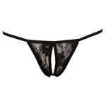 Mandy Mystery Lingerie Licht Transparante String met Open Kruis