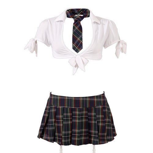 Cottelli Collection Costumes Ondeugend School Meisje Set met Rok en Top