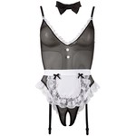 Cottelli Collection Costumes Sexy Huishoudster Body Licht Transparant