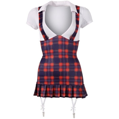 Cottelli Collection Costumes Ondeugend Schoolmeisje Mini Jurk