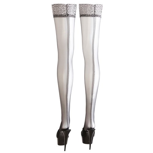 Stay Up Kousen met Zilveren Kanten Rand Cottelli Collection Stockings & Hosiery Stay Up Kousen met Zilveren Kanten Rand