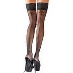 Cottelli Collection Stockings & Hosiery Klassieke Stay-Up Kousen met Mooie Borduursels