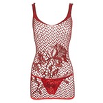 Sensuele Mini Jurk met Grove Rasterpatroon Mandy Mystery Lingerie Sensuele Mini Jurk met Grove Rasterpatroon