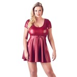 Cottelli Collection Plus Plus Size Uitdagende Babydoll met Riem en Gesp