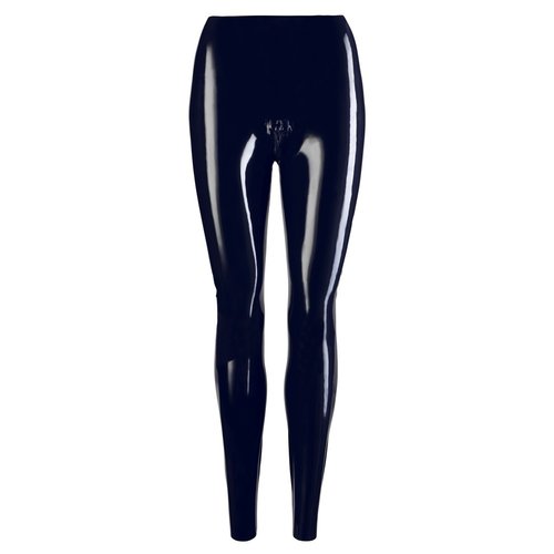 Late X Latex Legging met 3 Weg Ritssluiting in Kruis