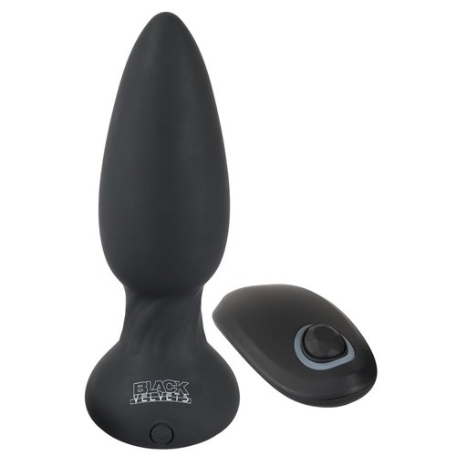 Black Velvets Flexibele Buttplug met Vibratie en Draadloze Besturing