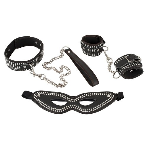 Bad Kitty Sprankelende Bondage Boeien en Halsband Set