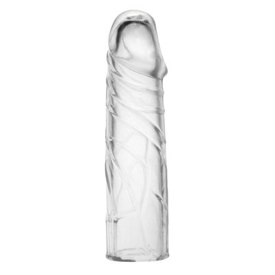 Geaderde Penis Sleeve met Spitse Gladde Eikel