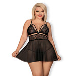 Obsessive Luchtige Babydoll met Sexy Bandjes