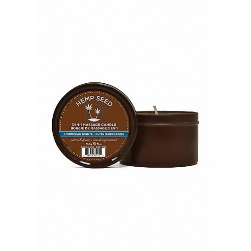 Hemp Seed 3 in 1 Massage Kaars Olie met Heerlijke Geuren 170 gr Earthly Body Hemp Seed 3 in 1 Massage Kaars Olie met Heerlijke Geuren 170 gr
