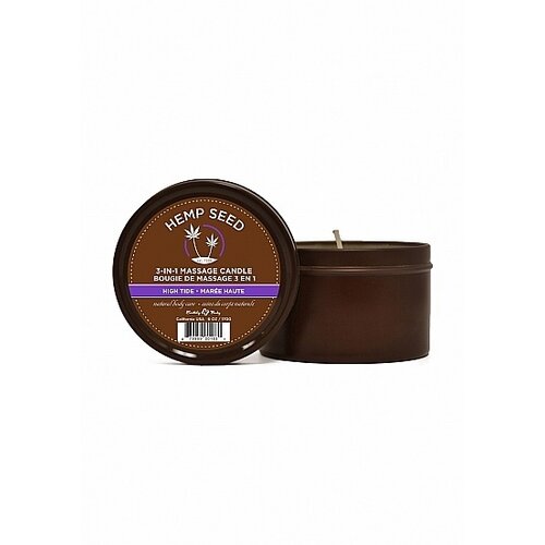 Hemp Seed 3 in 1 Massage Kaars Olie met Heerlijke Geuren 170 gr Earthly Body Hemp Seed 3 in 1 Massage Kaars Olie met Heerlijke Geuren 170 gr