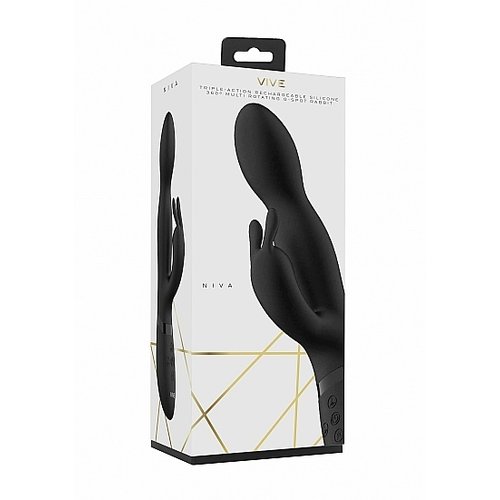 Vive Niva Luxe 360 Graden Roterende Rabbit Vibrator