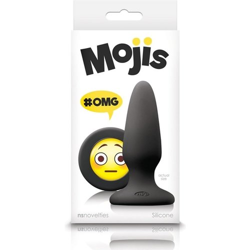 NSnovelties  Siliconen Buttplug met Emoji Stop OMG Medium