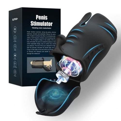 Alpha+ Alpha Plus Sleeve Masturbator met Krachtige Vibraties