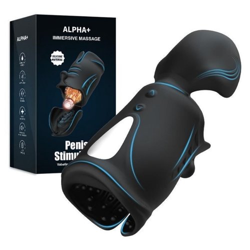 Alpha+ Alpha Plus Sleeve Masturbator met Krachtige Vibraties