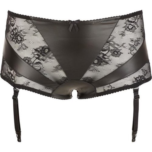 Middelhoge Jarretel Slip met Kanten Inleg Cottelli Collection Plus Middelhoge Jarretel Slip met Kanten Inleg