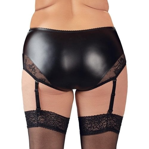 Middelhoge Jarretel Slip met Kanten Inleg Cottelli Collection Plus Middelhoge Jarretel Slip met Kanten Inleg