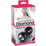 You2Toys Aluminium Buttplug met Diamant Matt Ontwerp