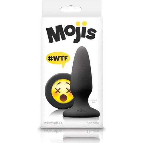 NSnovelties Siliconen Buttplug met Emoji Stop WTF Medium