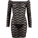 Mini Jurk met Lange Mouwen en Bloemen Cottelli Collection Party Mini Jurk met Lange Mouwen en Bloemen