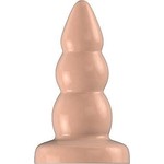 Bottom Line Rubberen Buttplug met Verdikte Ribbels