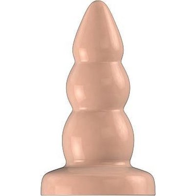 Rubberen Buttplug met Verdikte Ribbels
