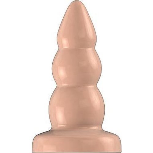 Bottom Line Rubberen Buttplug met Verdikte Ribbels