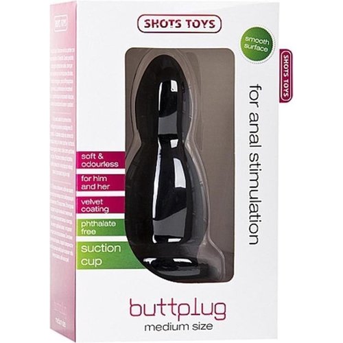 Shots  Siliconen Buttplug met Ribbels Basic