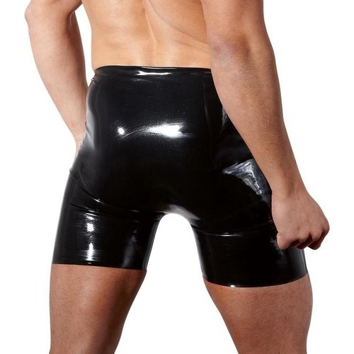 Late X Latex Short met Penis Uitsparing