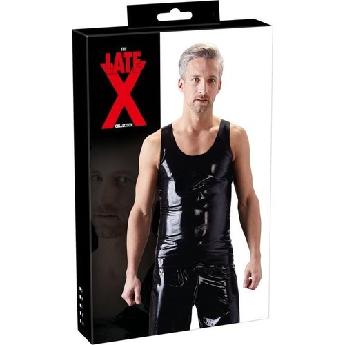 Late X Latex Tanktop met Strakke Pasvorm