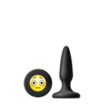 Siliconen Buttplug met Emoji Stop OMG Small NSnovelties Siliconen Buttplug met Emoji Stop OMG Small