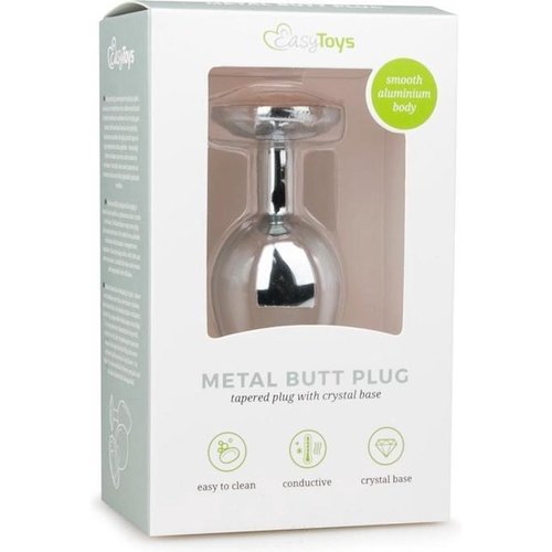 Easytoys Aluminium Buttplug met Diamant