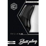 Rubberen Buttplug Licht Gebogen Medium Bottom Line Rubberen Buttplug Licht Gebogen Medium