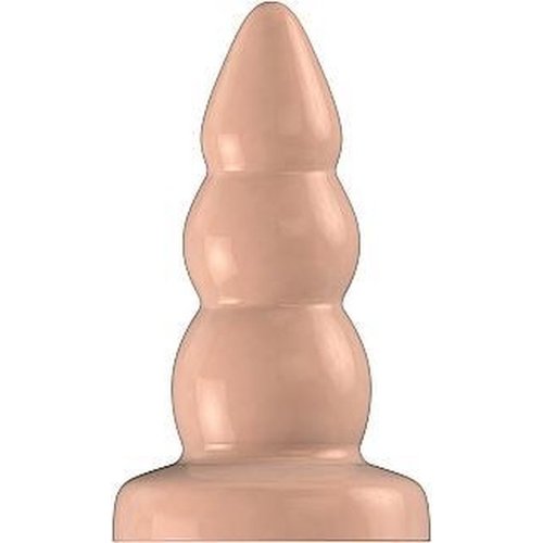 Bottom Line Rubberen Buttplug Stimulatie Golven Medium