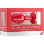 Ouch! Siliconen Buttplug met Kristal Small