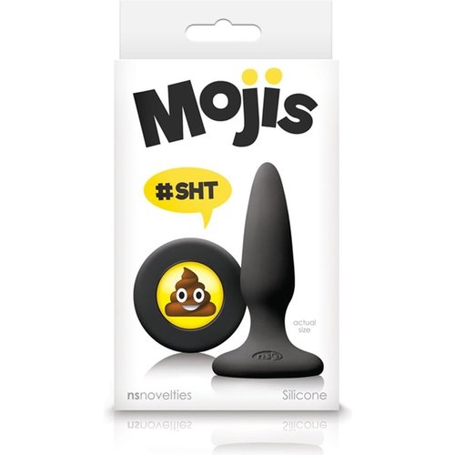 NSnovelties Siliconen Buttplug met Emoji Stop Drol Small